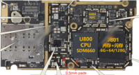 Xiaomi Mi Note 3 (jason) UART test pins location on board