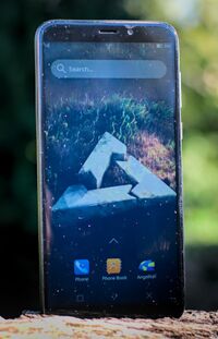 PinePhone running Plasma Mobile